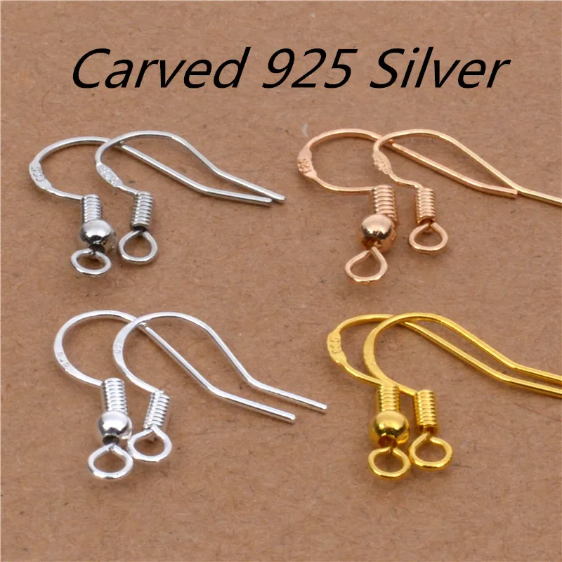 Медные серьги Carven 50 шт./лот из серебра 925 пробы оптовая продажа крючок для сережек