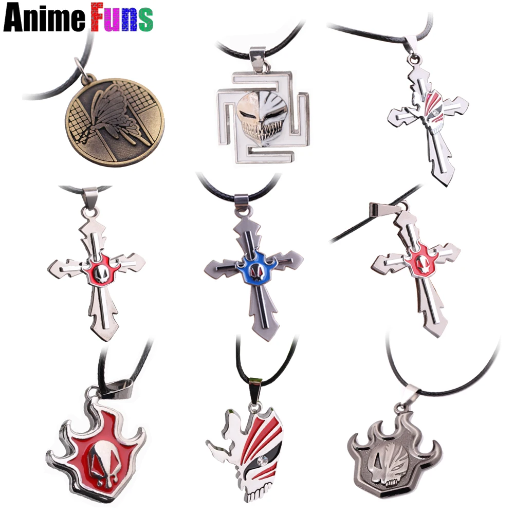 9 tipos de gargantilla de Anime collar de declaración, Ichigo Kurosaki, máscara rota, colgante de Calavera, accesorios para Cosplay, joyería, dije de regalo|statement necklace|skull pendantstatement choker - AliExpress