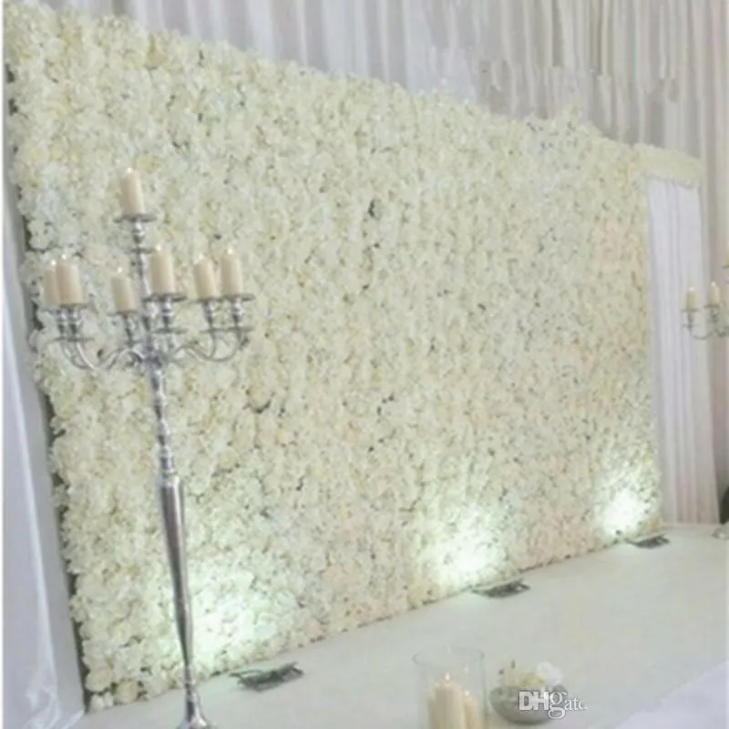 2,4 м X 2,4 м романтическая искусственная Роза стена из гортензий с подставкой черная железная сложенная труба рамка с цветами для свадебной вечеринки декор