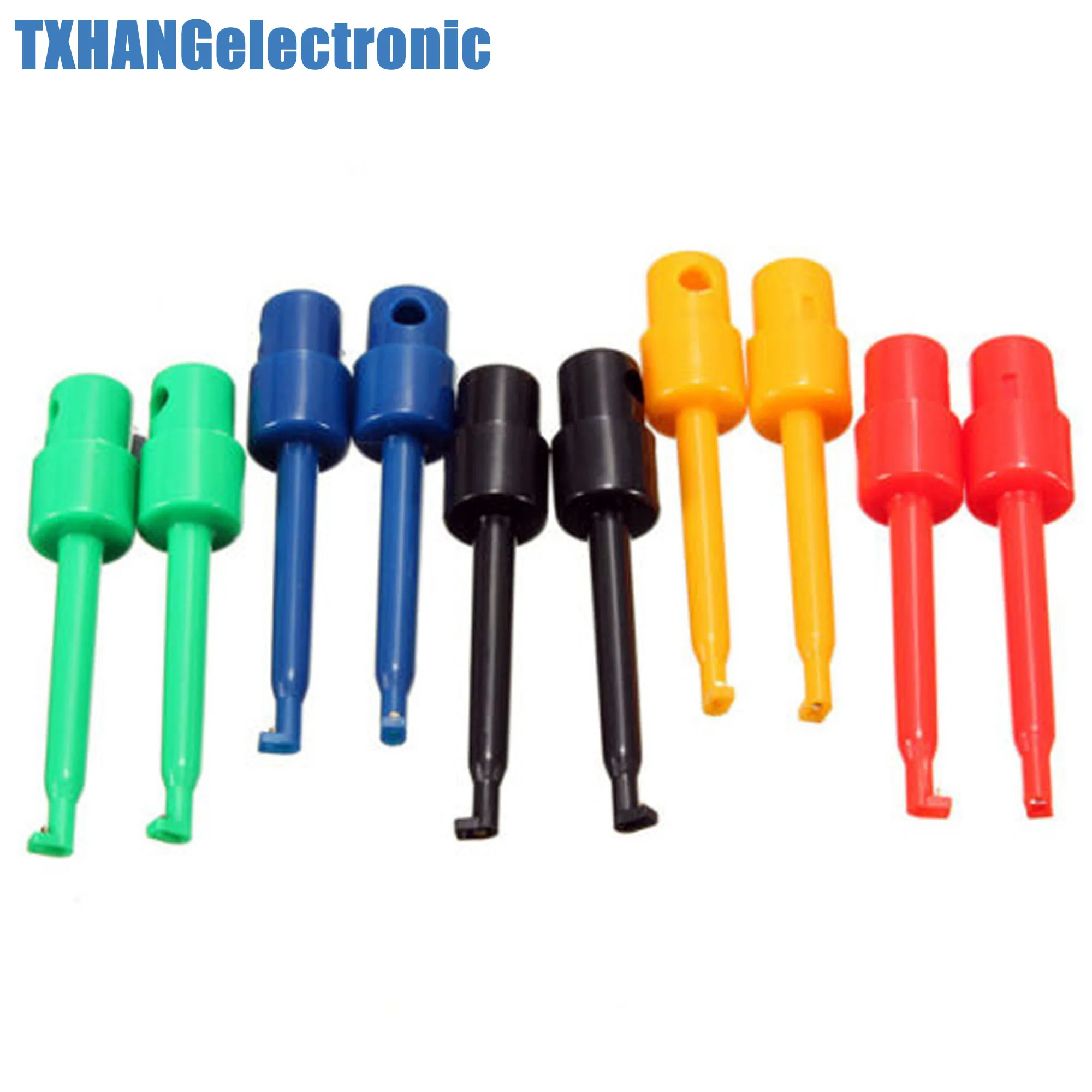 2PCS Large Size Round Single Hook Clip Test Probe for