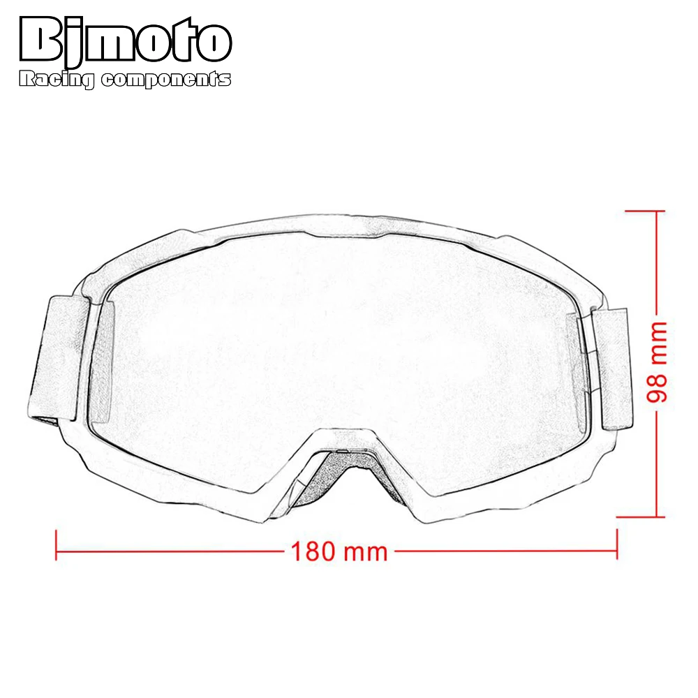 Bjmoto мотокросса Sking сноуборд очки УФ Анти Туман Лыжные Скейт катание на снегоходе
