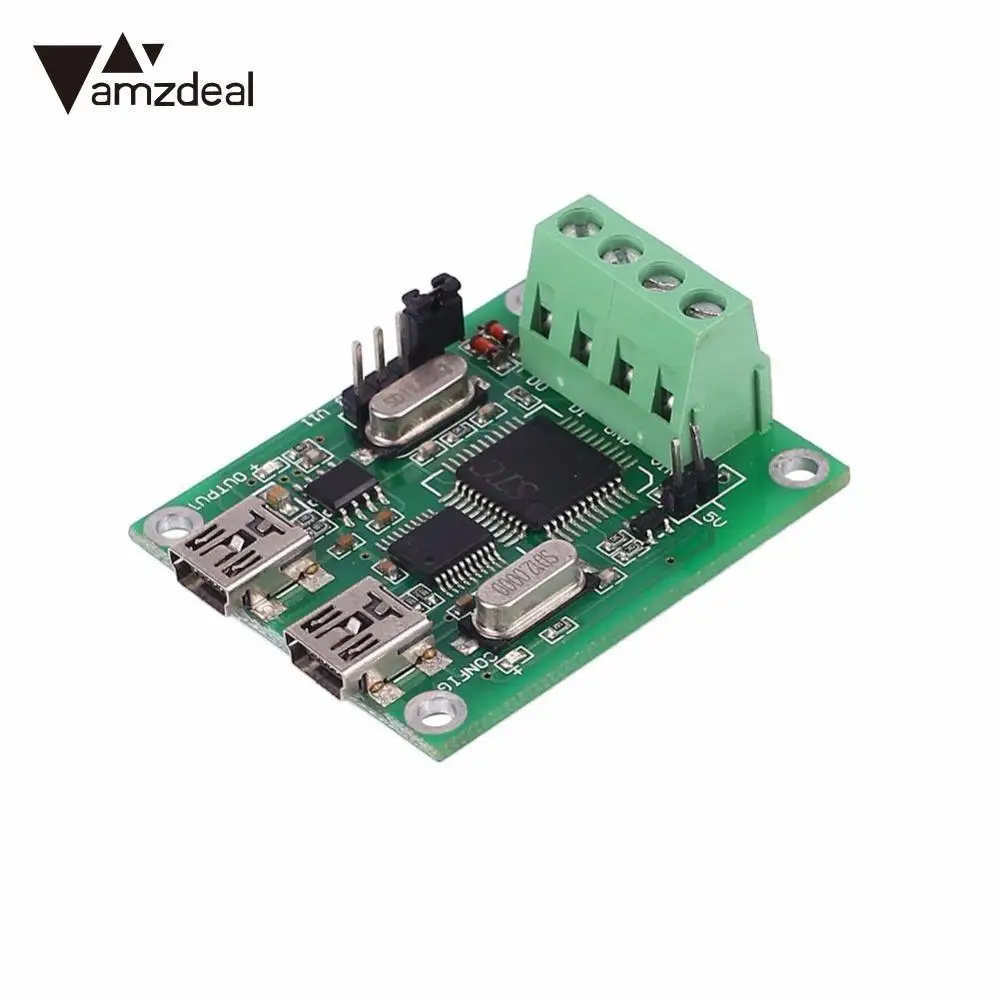 

amzdeal 2 USB Ports USB/RS232 Converter Adapter Electronic USB Converter Interchange Communication Board Components For Wiegand