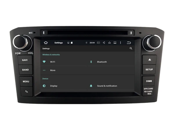 Ips экран Android 8 0 автомобильный Dvd Navi плеер для TOYOTA AVENSIS 2005 2006 2007 черная рамка gps suto