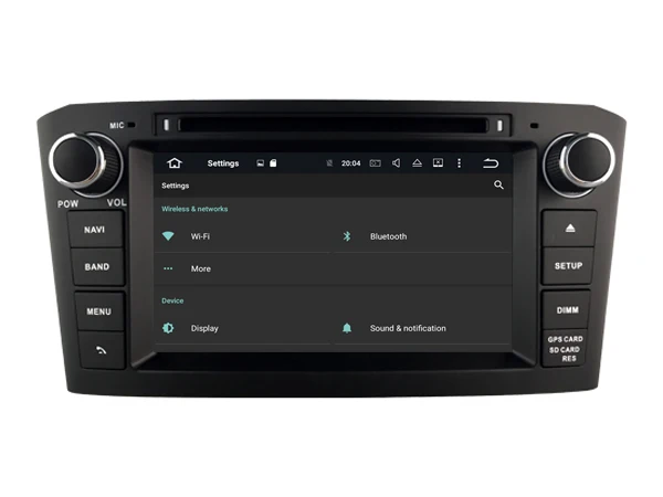 Best Ips screen Android 8.0 Car Dvd Navi Player FOR TOYOTA AVENSIS 2005 2006 2007 Black Frame gps suto stereo audio multimedia 4