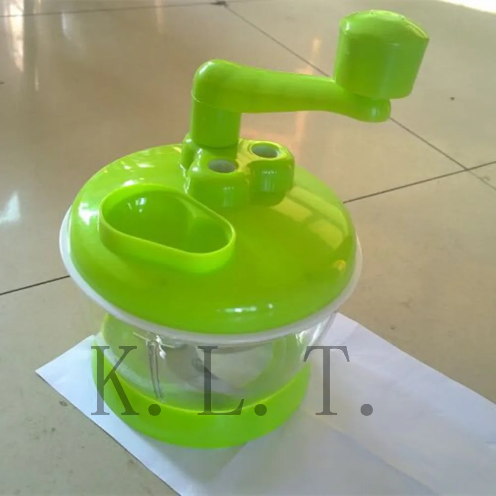 1Pcs Greeen Mini Multifunctional Hand Mixer Manual Home Cooking Machinefor for Vegetable Fruit