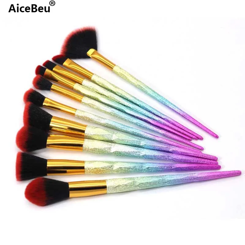 Набор кистей для макияжа AiceBeu 10 шт.|makeup brush kit|brush kitmakeup set |