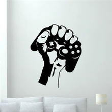 Gamer Gamepads Wall Decal Gaming Joystick Gamepad Video Game Wall Sticker Video Game Wall Art Kids Boy Room Home Decor X403