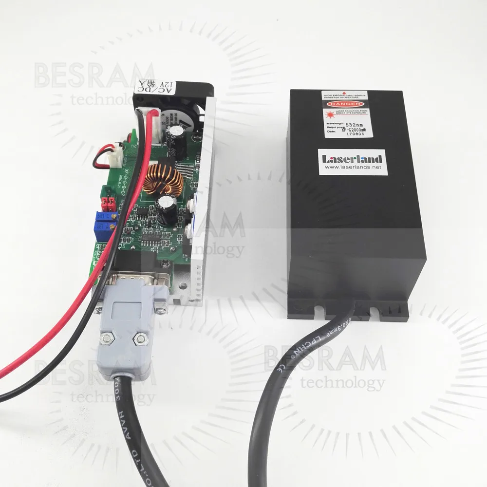 2 Вт 520nm зеленый лазерный диод модуль ttl/аналогового Освещение сцены|stage light|green laser