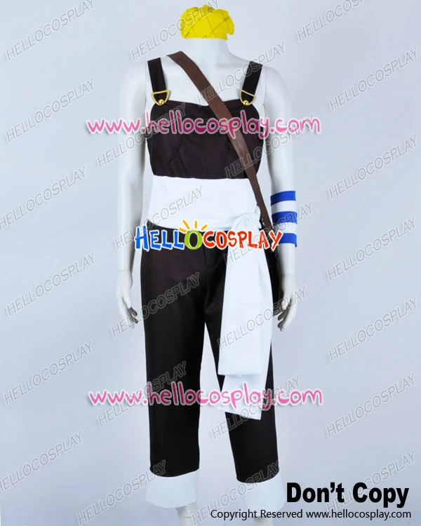 

One Piece Cosplay Usopp Usoppu Bib Overalls Brown Costume H008