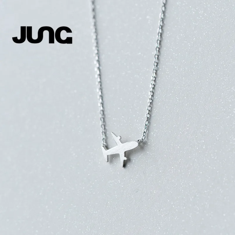 Прелестные модные туфли самолет милый Изящные личности 925 стерлингового серебра Красивая ПР Ожерелье Женщины колье воротник