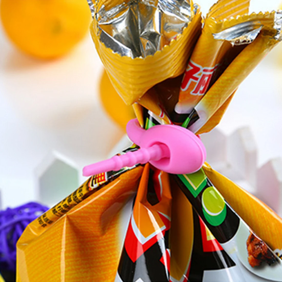 Bag Clip 100 food grade Silicone Bag Ties Cable Management Zip Tie Twist All purpose Multi use