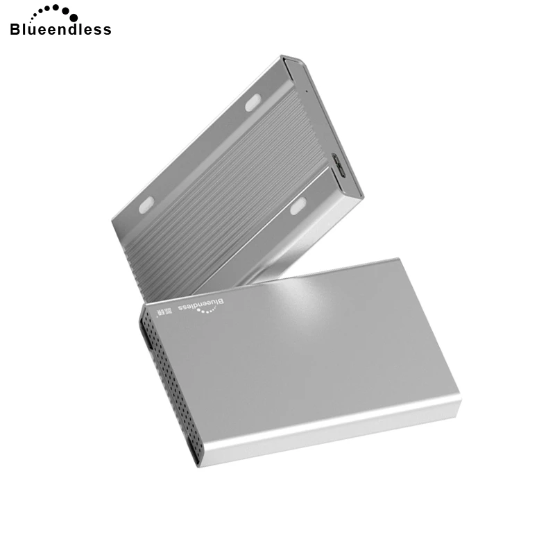 Blueendless Extermal чехол для жесткого диска 2 5 дюйма Sata USB 3 0 алюминиевый корпус SSD Caddy Box