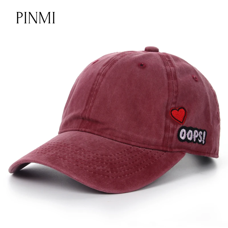 PINMI 2018 Cute Baseball Cap Women Solid Color Couple Snapback Cap Men