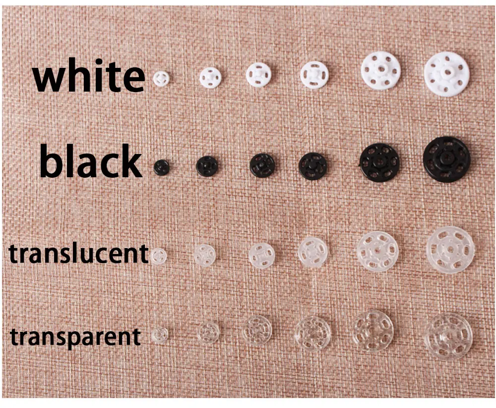 50 шт. Прозрачная Черная невидимая кнопка 7 мм 10 мм 15 мм 18 мм 21 мм крепежные Кнопки DIY аксессуары для шитья одежды пальто кнопка Q25