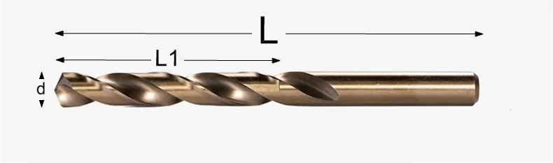 1 мм-20 мм, 1 шт., спиральное сверло с прямой ручкой, Высокоскоростная сталь cobalt M35, шлифовка для металла из нержавеющей стали, сверло