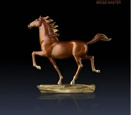 

Copper Brass High Quality Ancient Horse Statue Home Decoration Chinese Handmade wholesale factory Bronze Arts