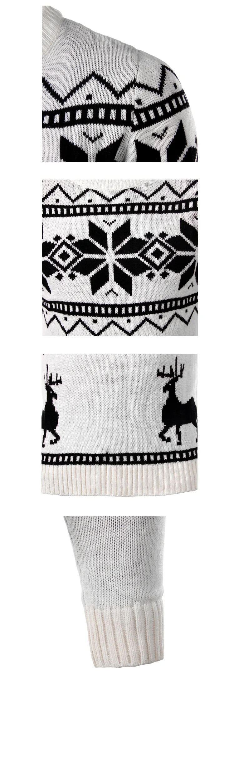 Мода 2019 г. для мужчин Рождество свитеры для женщин Англия стиль мужчин свитер Пуловеры с оленями свитер с рисунком «олени» тонкий с круглым