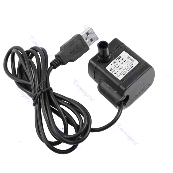 

DC 3.5V-9V 3W USB Submersible Fountain Pond Water Pump Aquarium Fish Tank HOT #0406