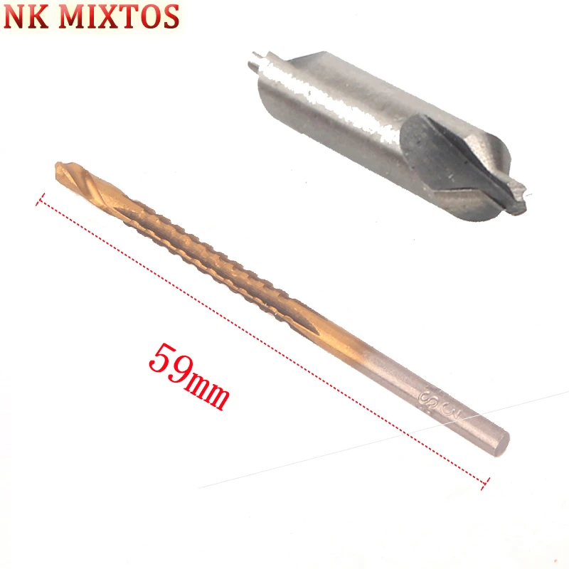 NK MIXTOS 1/4 дюйма 60 градусов дюймовый центральный дрель + 59 мм увидел Деревообработка