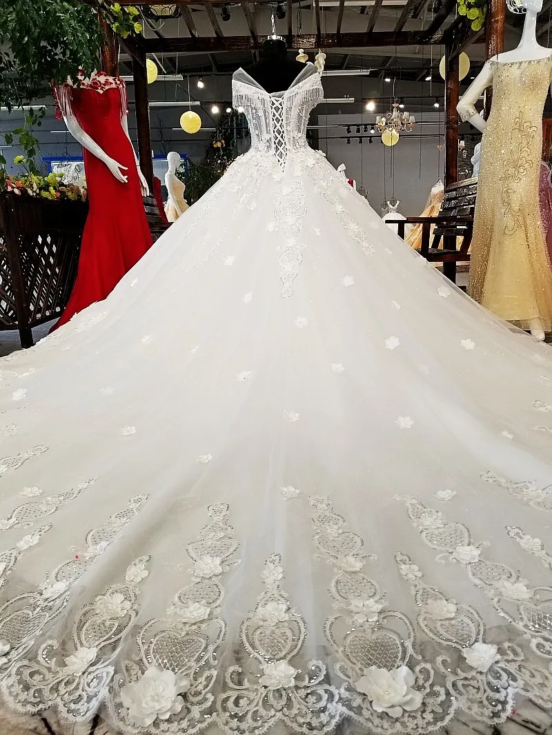 LS81212 свадебное платье кружевные цветыс коротким рукавом иллюзия с 3d цветами o