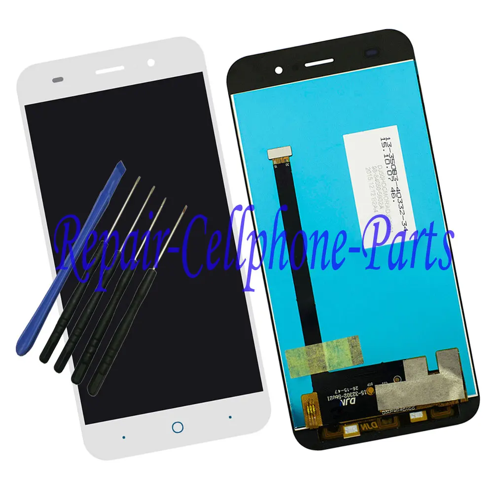 

White Original new Full LCD DIsplay+ Touch Screen Digitizer Assembly For ZTE Blade X7 D6 V6 Z7 T660 T663 Tracking Number+Tools