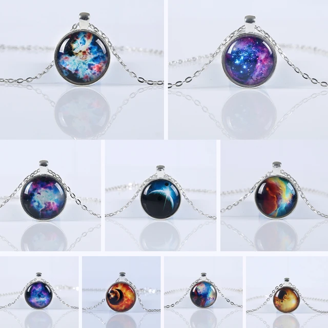 FAMSHIN 2016 Nuova vendita Calda dell'annata della collana galaxy vetro del pend FAMSHIN 2016 Nuova vendita Calda dell'annata della collana galaxy vetro del pend