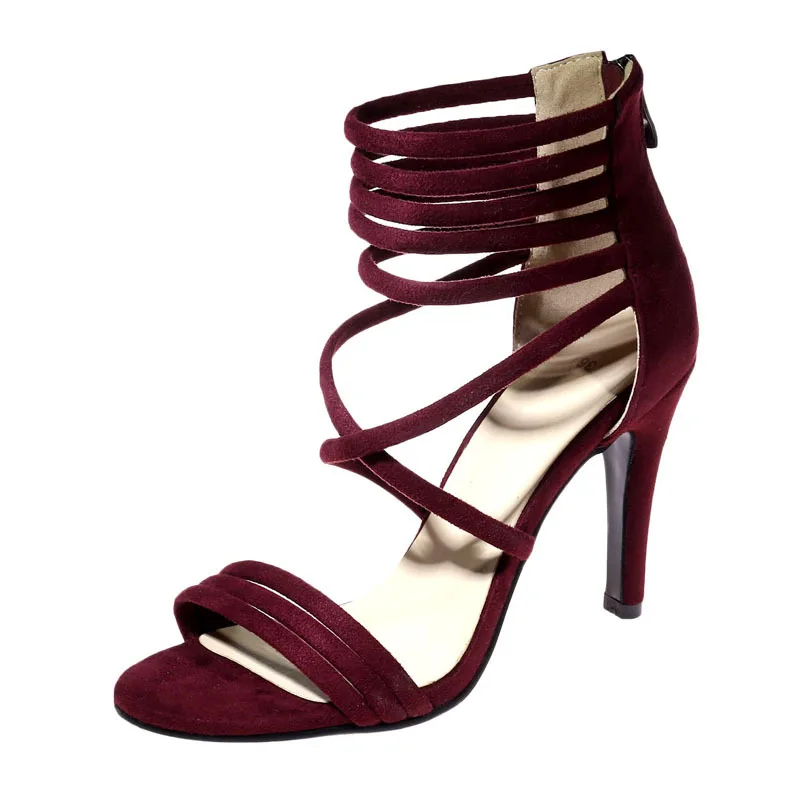 

Women Sandals Woman Summer Gladiator Shoes Ladies Wedges High Heel Platform Zip 4 Colors 2019 New Fashion Free Shipping