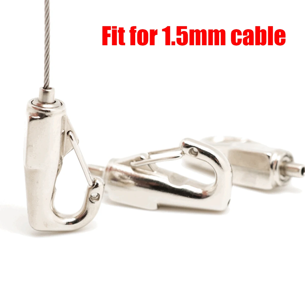 

8pcs Metal Picture Hanging System Frame Hangers Adjustable Self-locking Picture Hooks for 1.5mm Cable Hardware Accessoriess
