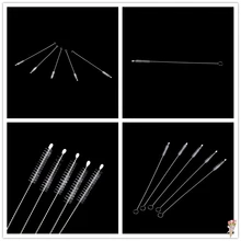 5 шт./компл. рыбы трубка для цистерны бутылки щетки всасывающая трубка Стекло трубка спираль мягкие волосы чистящие щетки для соломы инструменты