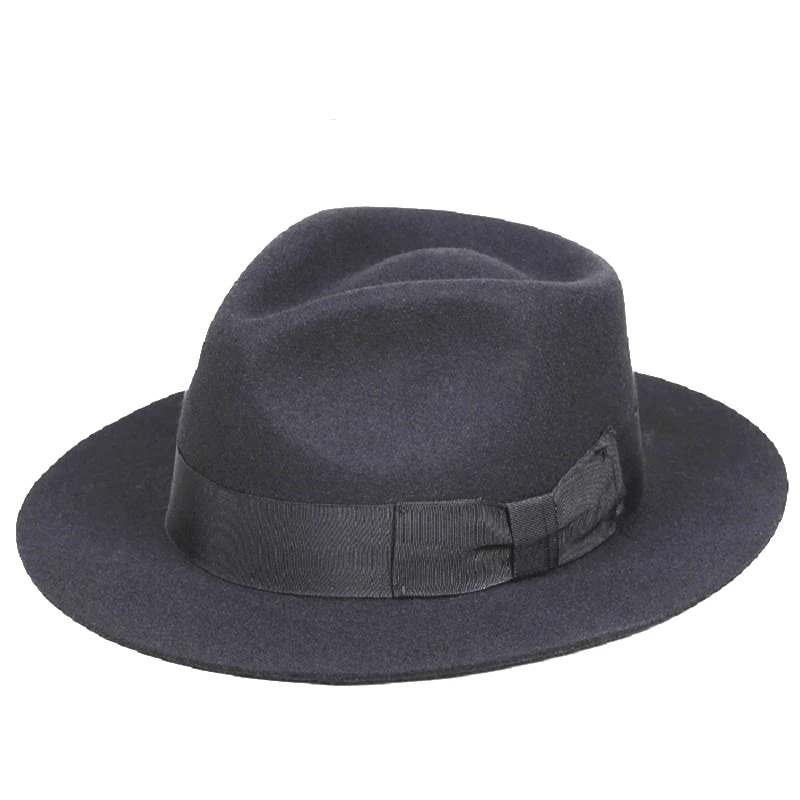 

Classic Men's Black Wool Fedora Michael Jackson Gentleman Hat