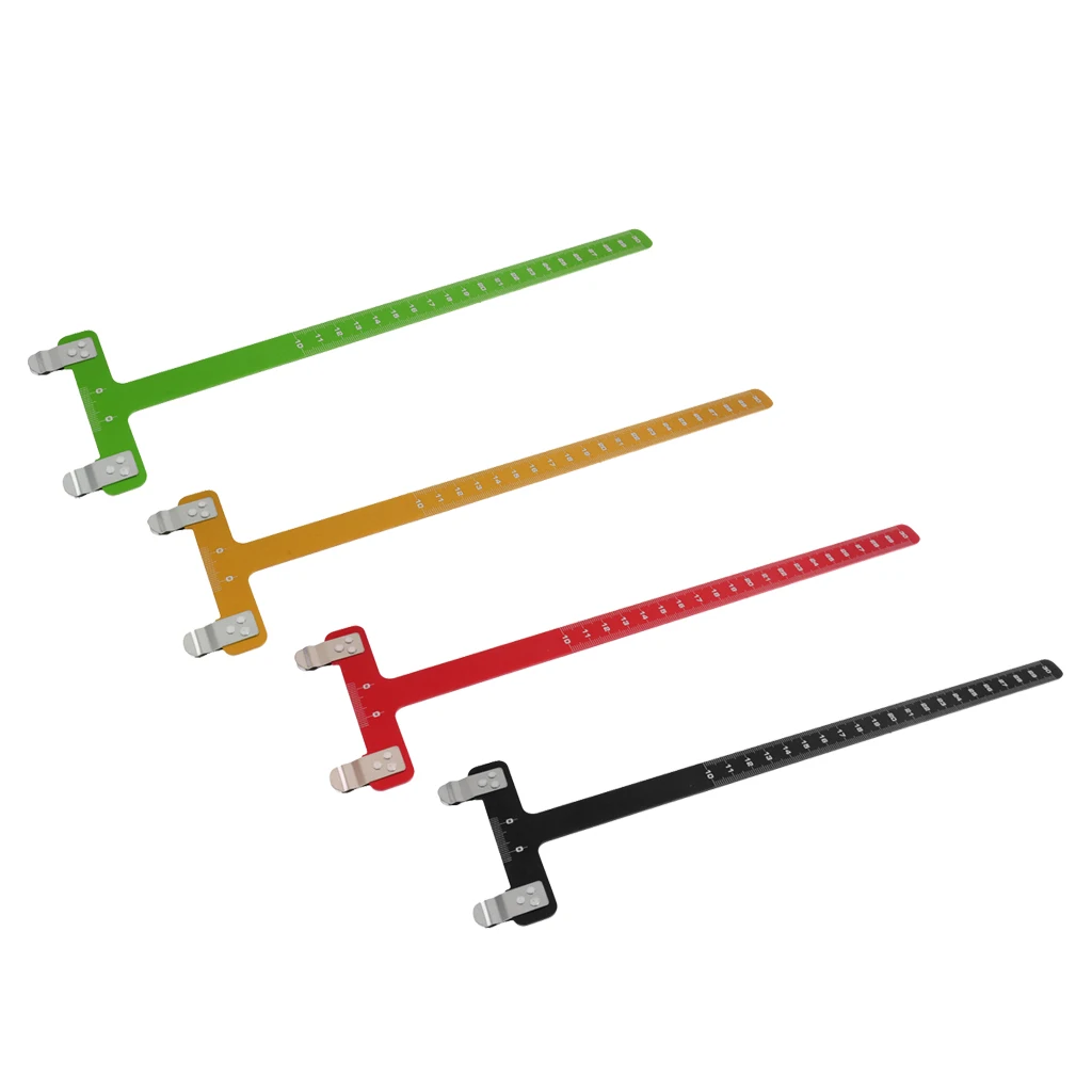 Pro Archery Aluminum Alloy Ruler T Shaped Bow Square Tool for Recurve & Compound Bows Sports Arrow Tools Hunting Arrow T Ruler