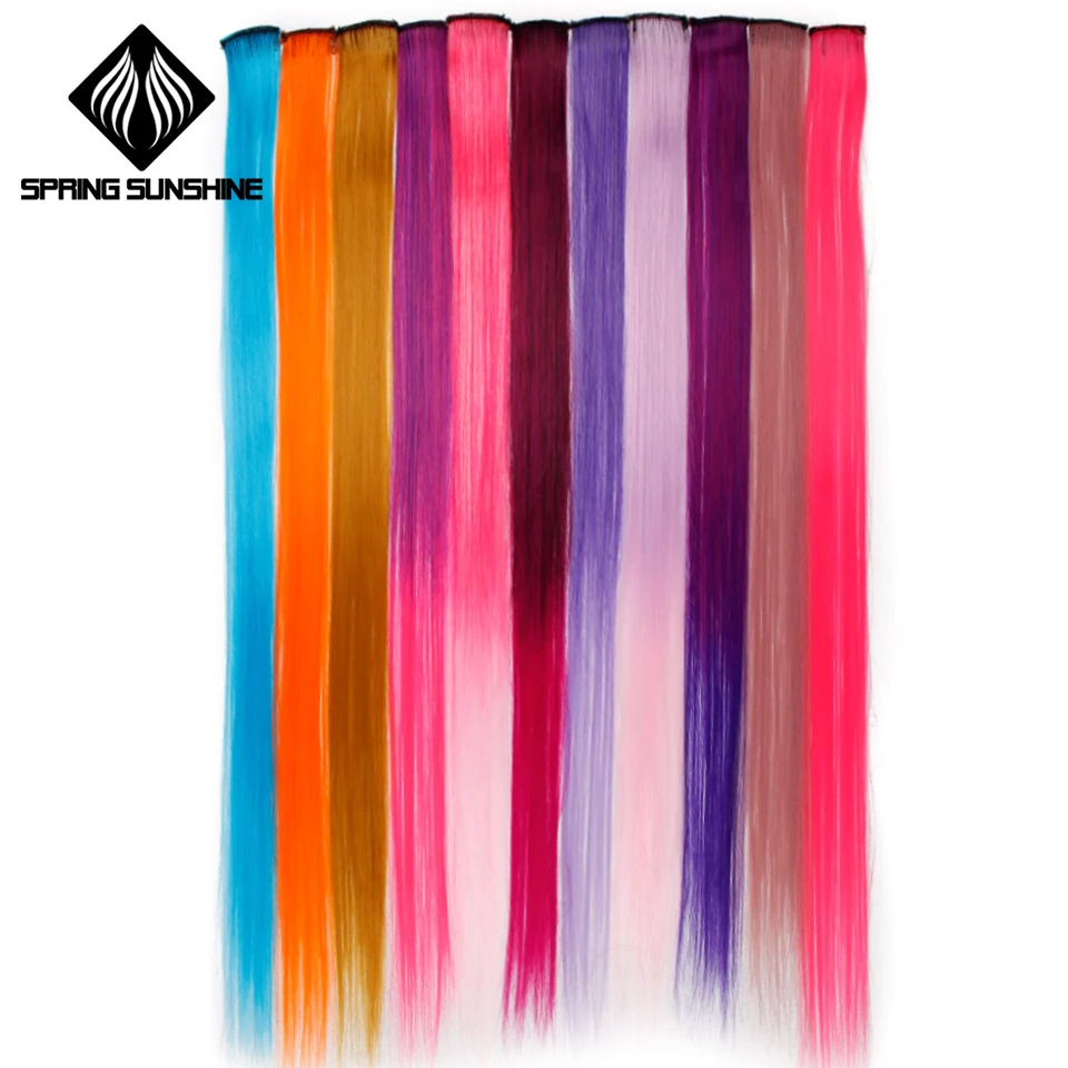 Clip In One Piece Color Strips 20\