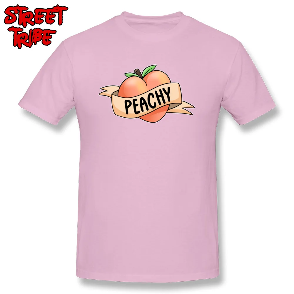 Just Peachy Street Short Sleeve Tops & Tees Labor Day O-Neck Cotton Man T Shirts Street Tees Fashionable Free Shipping Just Peachy pink