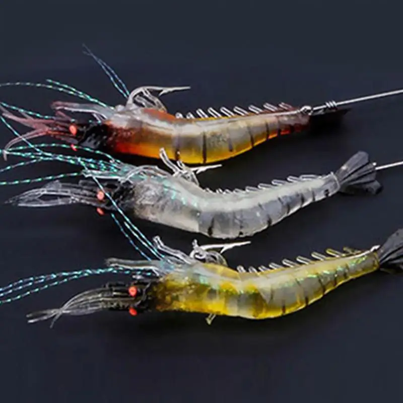 Buy 1Pc 9cm Soft Silicone Shrimp Fishing Lure