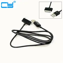 10 шт./лот черный высокое качество передачи данных USB Зарядное устройство кабель для Samsung Galaxy Tab P1000 P3100 P5100 Note 10.1 N8000 P7510 P6800 1 м/3 м