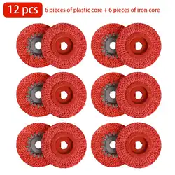 12 шт. красный шлифовальный круг дисковый угловой шлифовальный станок Профессиональное металлическое колесо-Кресало угловая шлифовальная