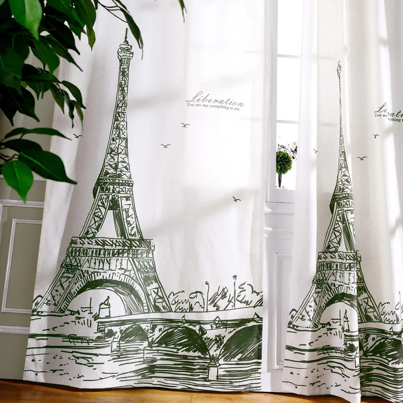 Europe Style Digital Printed Original Hand Painted Paris Tower Design