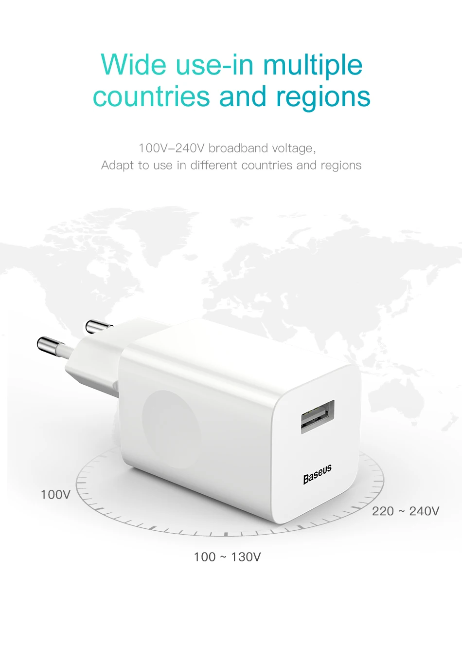 Baseus 24W Quick Charge 3.0 USB Charger for iPhone X xr QC3.0 Xiaomi