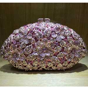 Роскошный эксклюзивный коктейль банкет с украшением в виде кристаллов алмаза вечерняя сумочка; BS010 свадебное платье невесты вечерние сумка на плечо с цепью Ежедневные клатчи - Цвет: Розовый