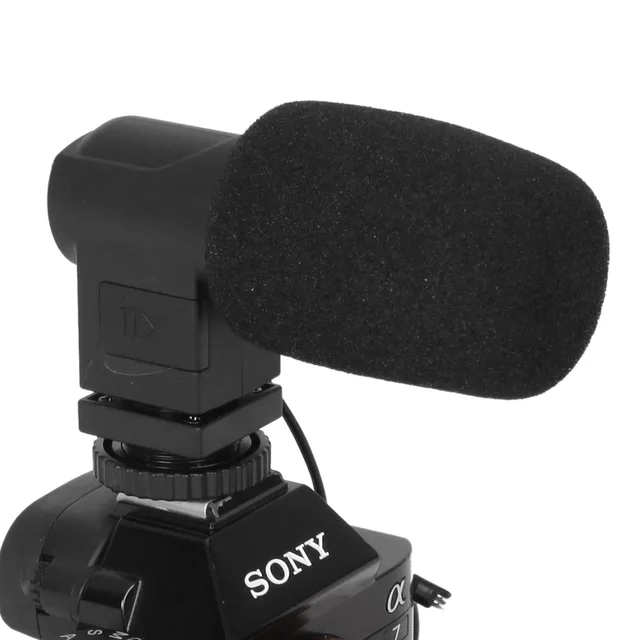 BOYA BY-V01 Stereo Condenser Microphone w/ Windshield for Canon 5D II 5D3 7D 6D 70D 60D 600D 650D DSLR