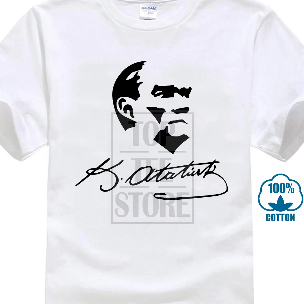 Футболка Ataturk Mustafa Kemal 2018 хипстерские Забавные футболки мужские повседневные