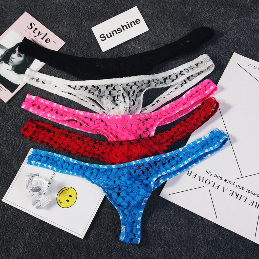 Pornopussy - Men's Underwear Lace Boxer underpants male panties Shorts Porno ...