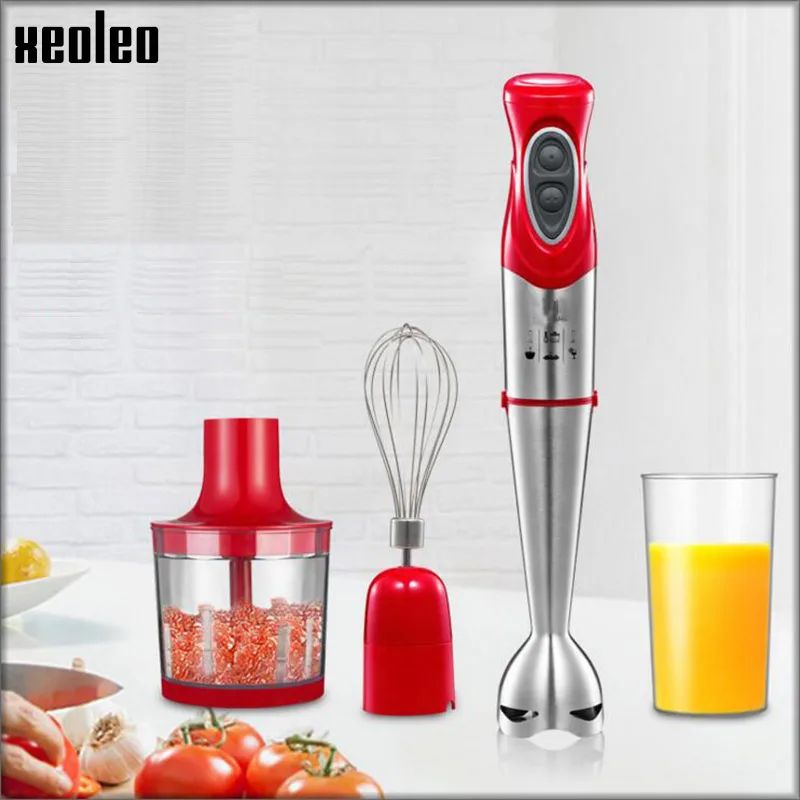 

XEOLEO 4 in 1 Multifunction Food Processor Household Chopper Whisk Portable Hand Blender Smoothie maker Meat grinder/Juice Mixer