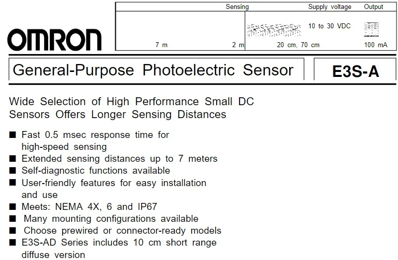 E3S-A  datasheet 1