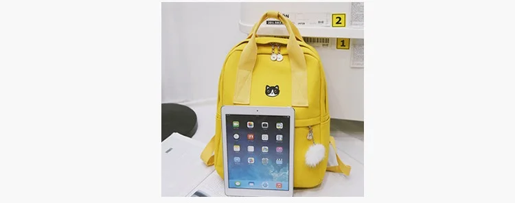 MJ Canvas Backpack Women Travel Bag Female Large Canvas Travel Backpack Fashion School Bag for Teenage Girls (1)