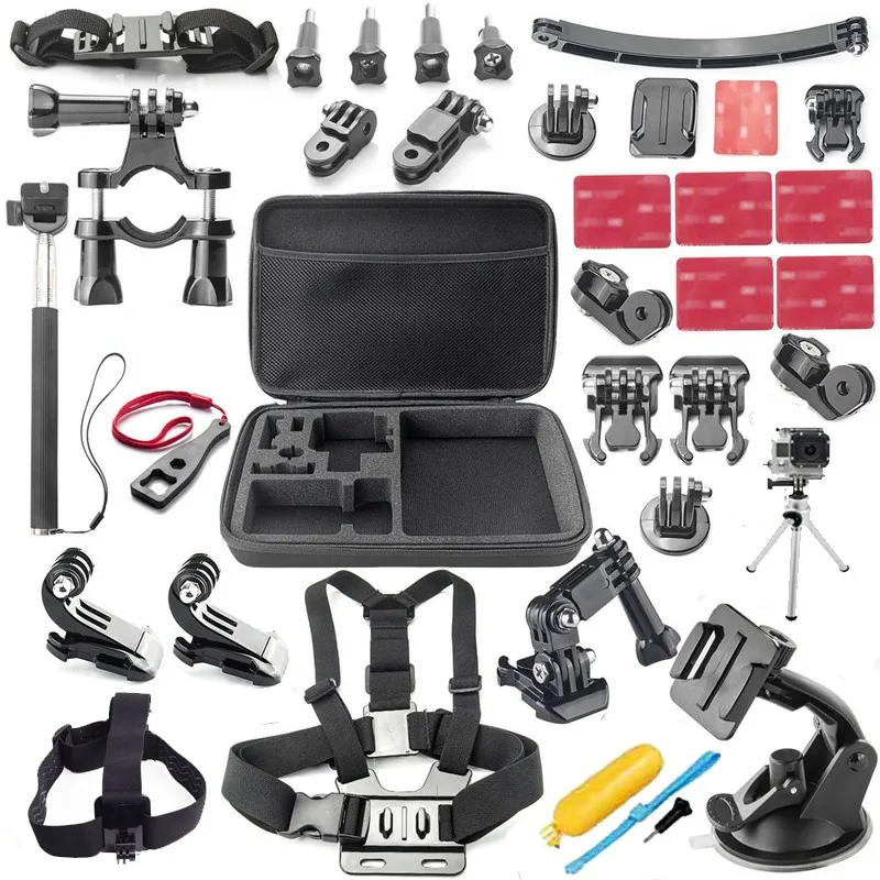 GoPro Accessories Set Mount For Go Pro HD Hero 4 3 3+ 2 Hero3 Hero4 SJCAM SJ4000 SJ5000 Soocoo S60 S70 Xiaomi Yi Chest Tripod |