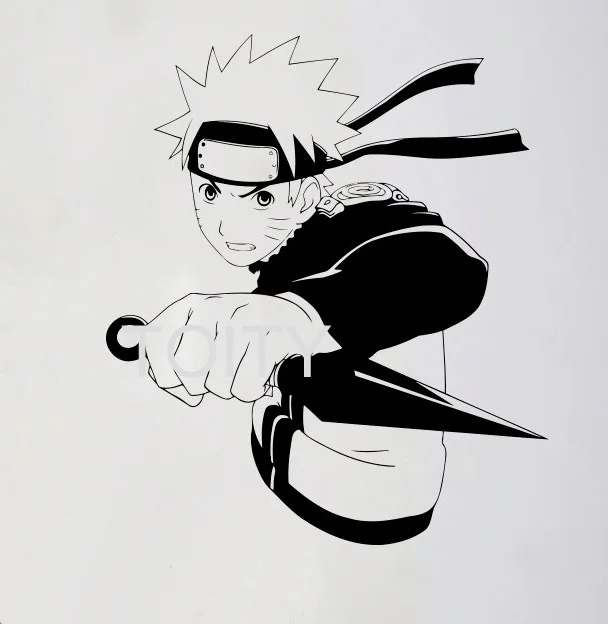 Uzumaki Наруто Настенная Наклейка японская манга виниловая наклейка аниме домашний