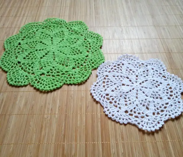 حار جولة القطن تحديد الموقع كأس الدانتيل كوستر القدح المطبخ عيد الميلاد طاولة طعام مكان حصيرة القماش الكروشيه الشاي القهوة المفرش الشراب سا...