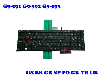 

BR PO SP Backlit Keyboard For ACER G9000-72F3 G9000-74P8 G9-591R G9-593 G9-791-74WH GX21-71 GX-791 GX-792 UK US Turkey TR Brazil