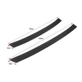 Car Styling Black Rubber Rear Guard Bumper Protector Trim cover For Honda Accord FIT CITY CIVIC Crosstour HR-V Vezel
